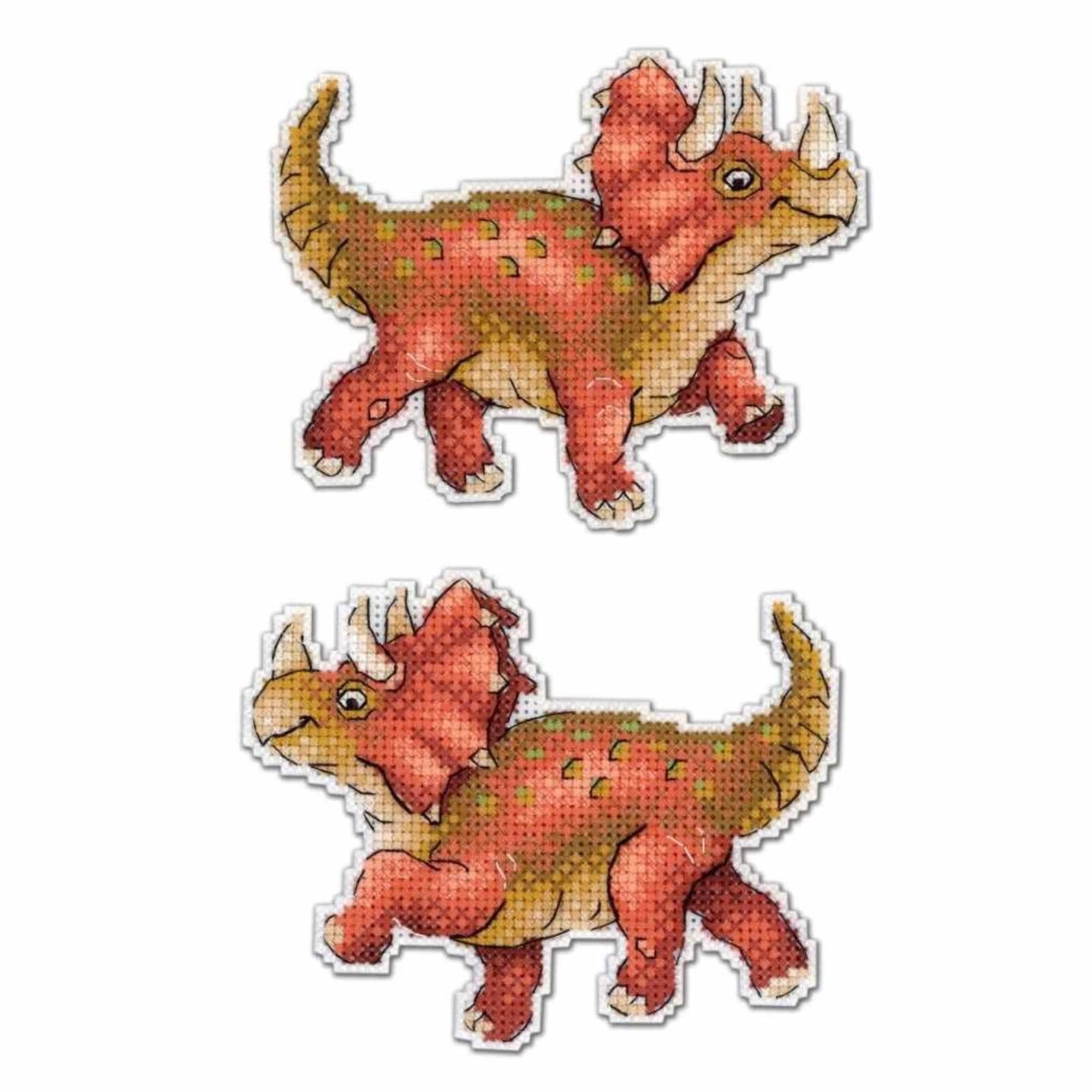 MP Studia Triceratops Cross Stitch Kit